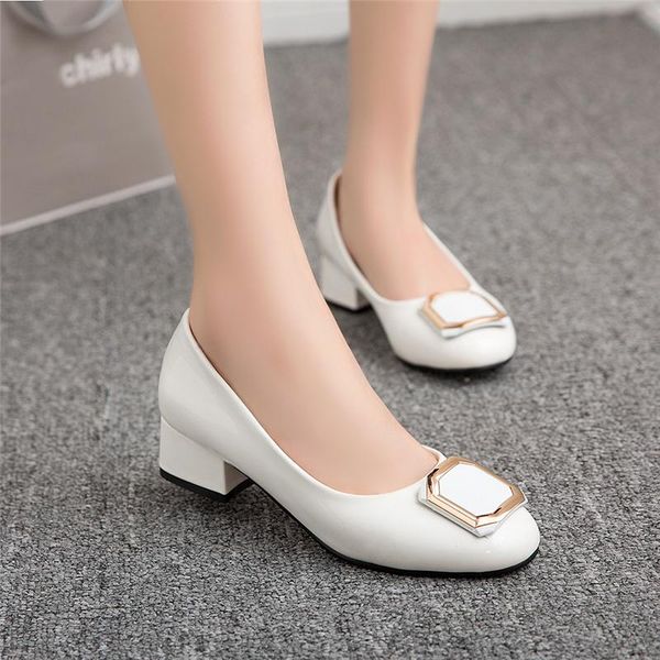 new 2020 black white women's heels rounded toe fashion buckle casual short heels party office wedding pumps shoes large size 45
new 2020 black white women's heels rounded toe fashion buckle casual short heels party office wedding pumps shoes large size 45
