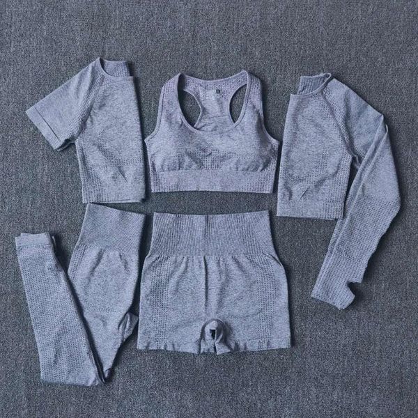 yoga outfits 2/3/5pcs seamless women set workout sportswear gym clothing fitness long sleeve crop high waist leggings sports suits, White;red
yoga outfits 2/3/5pcs seamless women set workout sportswear gym clothing fitness long sleeve crop high waist leggings sports suits, White;red