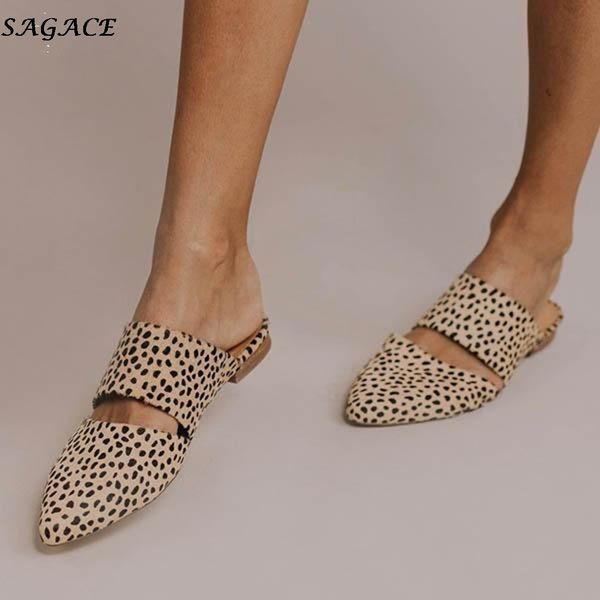 sagace flat mule slippers slides women fashion leopard pointed toe summer ladies shoes woman comfort sandals sandalias shoes #4z x1020, Black
sagace flat mule slippers slides women fashion leopard pointed toe summer ladies shoes woman comfort sandals sandalias shoes #4z x1020, Black