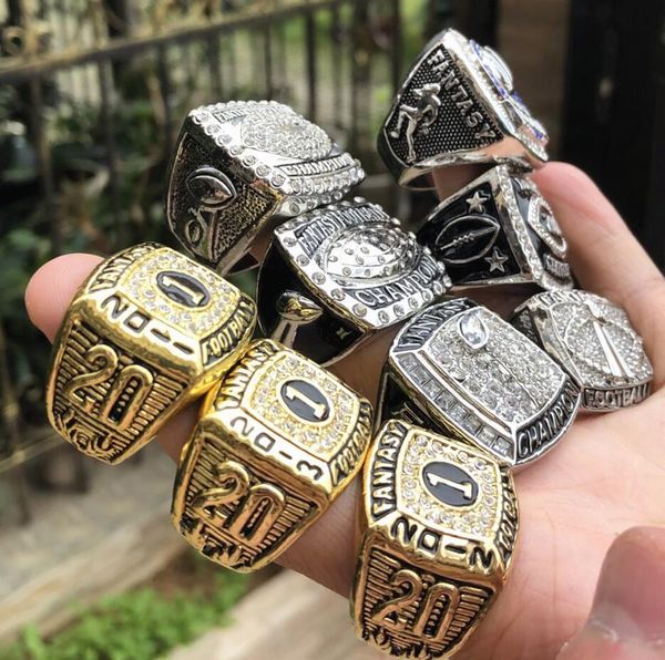 9pcs 2011 12 13 2015 2016 2017 2018 2019 fantasy football team champions championship ring souvenir men fan gift 2020307l, Golden;silver
9pcs 2011 12 13 2015 2016 2017 2018 2019 fantasy football team champions championship ring souvenir men fan gift 2020307l, Golden;silver