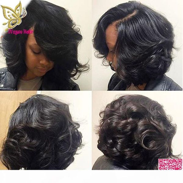 short wavy lace front wigs human hair brazilian unprocessed human hair full lace wigs body wave for black women, Black;brown
short wavy lace front wigs human hair brazilian unprocessed human hair full lace wigs body wave for black women, Black;brown
