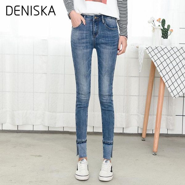deniska 2018 spring summer new arrival fashion high waist ankle-length fleece stretch skinny pencil women jeans1, Blue
deniska 2018 spring summer new arrival fashion high waist ankle-length fleece stretch skinny pencil women jeans1, Blue