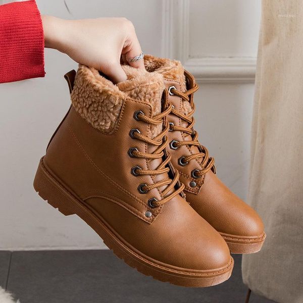 ladies boots round toe winter women shoes lace-up ankle boots solid pu leather comfortable flat botines mujer1, Black
ladies boots round toe winter women shoes lace-up ankle boots solid pu leather comfortable flat botines mujer1, Black