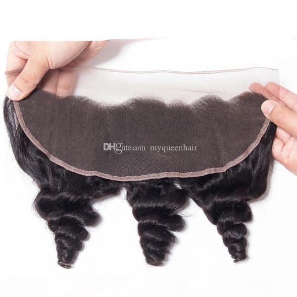 my queen human virgin hair swiss hd 13*4 lace closure frontal loose wave pre plucked hairline looks very natrual, Black;brown
my queen human virgin hair swiss hd 13*4 lace closure frontal loose wave pre plucked hairline looks very natrual, Black;brown