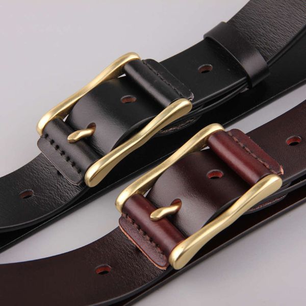 copper business pure leisure pin buckle middle aged trousers layer cow leather men's belt, Black;brown
copper business pure leisure pin buckle middle aged trousers layer cow leather men's belt, Black;brown