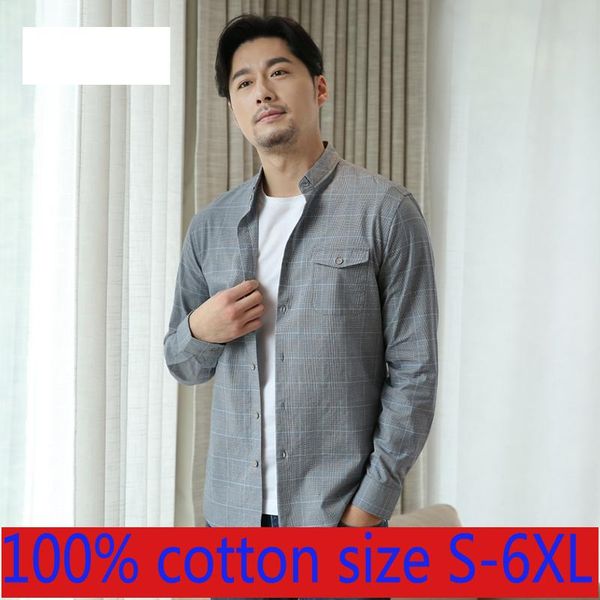 men's casual shirts arrival men spring plaid 100% cotton long sleeve fashion plus size s l xl 2xl 3xl 4xl 5xl 6xl, White;black
men's casual shirts arrival men spring plaid 100% cotton long sleeve fashion plus size s l xl 2xl 3xl 4xl 5xl 6xl, White;black