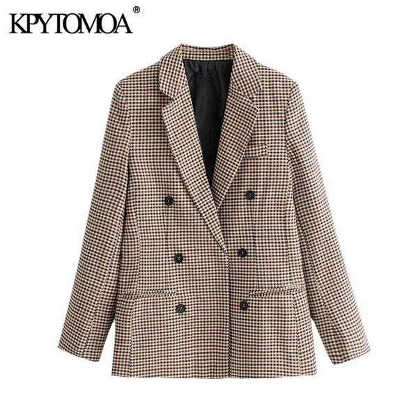 kpytomoa women fashion office wear double breasted blazers coat vintage long sleeve pockets female outerwear chic 201201, White;black
kpytomoa women fashion office wear double breasted blazers coat vintage long sleeve pockets female outerwear chic 201201, White;black
