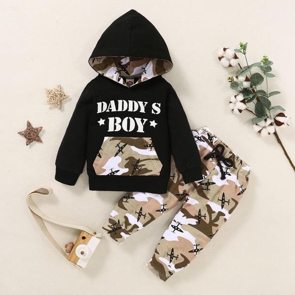 baby clothes boy toddler boy fall clothes black long sleeve daddy's mama's hoodies camflage print pants outfits1, White
baby clothes boy toddler boy fall clothes black long sleeve daddy's mama's hoodies camflage print pants outfits1, White
