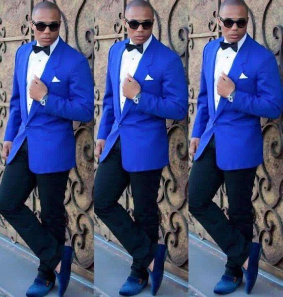 Newest Tailor Made Royal Blue Blazer Black Pants Groom Tuxedos 2 Pieces Mens Wedding Prom Dinner Party Suits blazer masculino, White;black
Newest Tailor Made Royal Blue Blazer Black Pants Groom Tuxedos 2 Pieces Mens Wedding Prom Dinner Party Suits blazer masculino, White;black