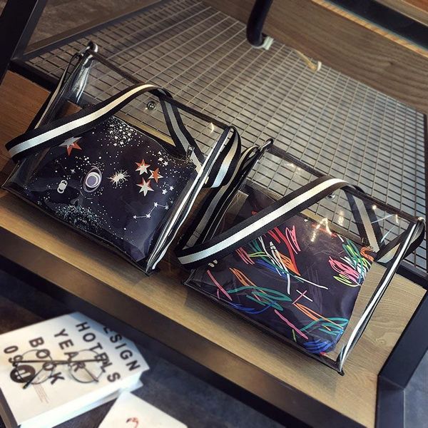 2020 новая мода женщины transparent плеча сумка summer beach bag повседневный шоппинг crossbody сумки sac bandouliere femme
2020 новая мода женщины transparent плеча сумка summer beach bag повседневный шоппинг crossbody сумки sac bandouliere femme
