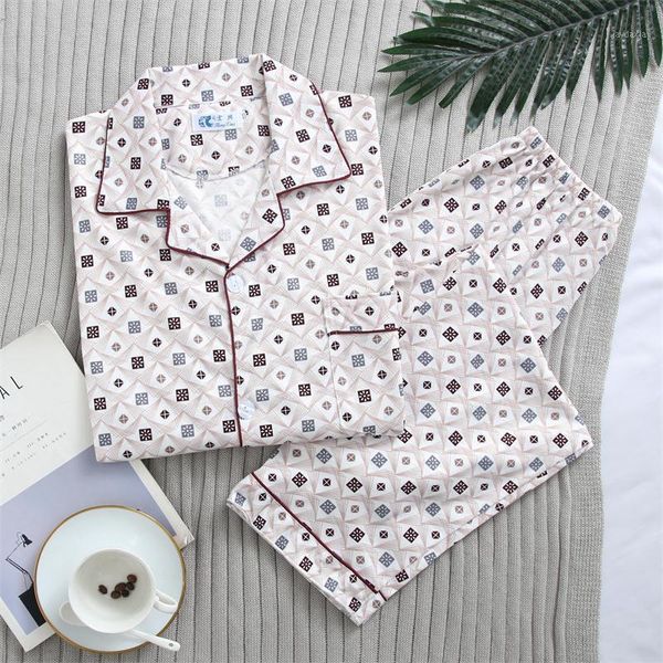 new water-washed cotton long sleeved trousers mens pajamas spring and autumn lapel pure cotton pijama mans nightwear sleepwear1, Black;brown
new water-washed cotton long sleeved trousers mens pajamas spring and autumn lapel pure cotton pijama mans nightwear sleepwear1, Black;brown