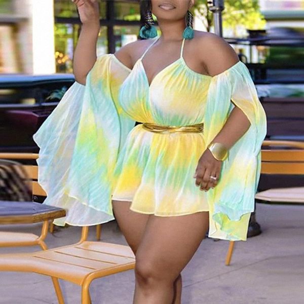 women's plus size romper backless tie dye sleeveless ordinary summer yellow xl 3xl 4xl 5xl w3fq#, Black
women's plus size romper backless tie dye sleeveless ordinary summer yellow xl 3xl 4xl 5xl w3fq#, Black