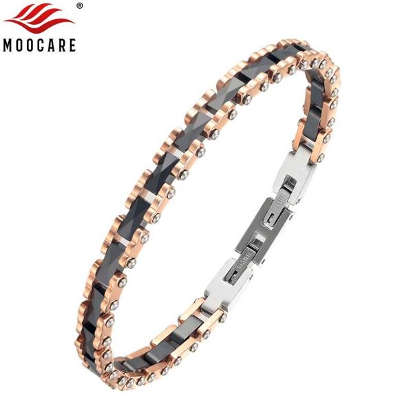 link, chain moocare rose gold stainless steel wrist black women men charm bracelet ceramic jewelry accessories for ladies
link, chain moocare rose gold stainless steel wrist black women men charm bracelet ceramic jewelry accessories for ladies