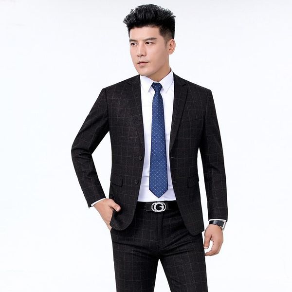 plaid suit men's coat professional suit wool korean bridegroom wedding dress, White;black
plaid suit men's coat professional suit wool korean bridegroom wedding dress, White;black