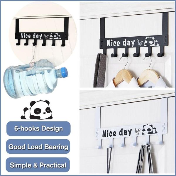 over the door hook rack panda pattern metal hanger wrought iron storage holder elegant design hanging coat hat towel bag rack
over the door hook rack panda pattern metal hanger wrought iron storage holder elegant design hanging coat hat towel bag rack