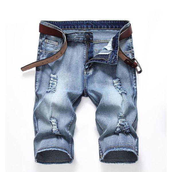 men's jeans casual denim shorts summer men loose hole ruined plus size 28 40 42, Blue
men's jeans casual denim shorts summer men loose hole ruined plus size 28 40 42, Blue