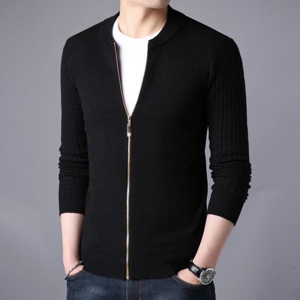 autumn winter men's sweater male jacket solid color sweaters knitwear warm sweatercoat cardigans men clothing 201120, White;black
autumn winter men's sweater male jacket solid color sweaters knitwear warm sweatercoat cardigans men clothing 201120, White;black