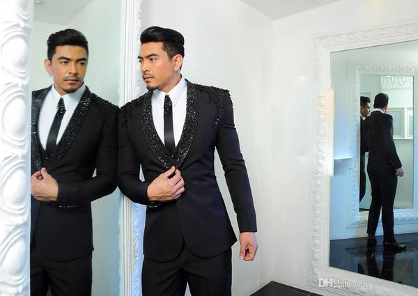 men's suits & blazers 2021 beading men suit groom tuxedos groomsmen formal business wear(jacket+pants) two pieces wedding man wear, White;black
men's suits & blazers 2021 beading men suit groom tuxedos groomsmen formal business wear(jacket+pants) two pieces wedding man wear, White;black