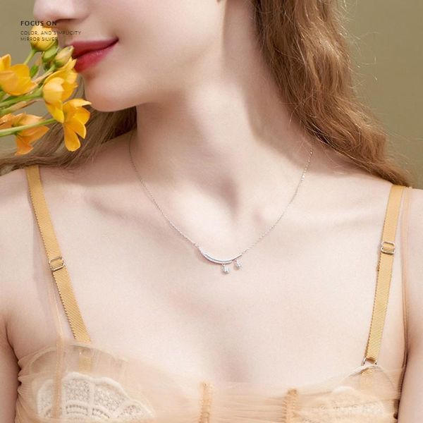 chokers sncsdk simple curved smile women's necklace cute star student fairy clavicle chain 2021 all-match temperament fashion jewelry, Golden;silver
chokers sncsdk simple curved smile women's necklace cute star student fairy clavicle chain 2021 all-match temperament fashion jewelry, Golden;silver