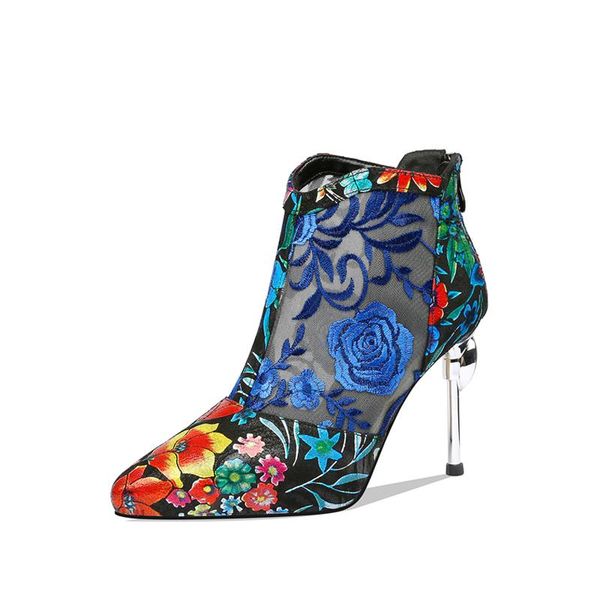 dress shoes women's floral high heels stilettos embroidery party flower mesh ankle boots sandals ethnic breathable real leather luxury, Black
dress shoes women's floral high heels stilettos embroidery party flower mesh ankle boots sandals ethnic breathable real leather luxury, Black