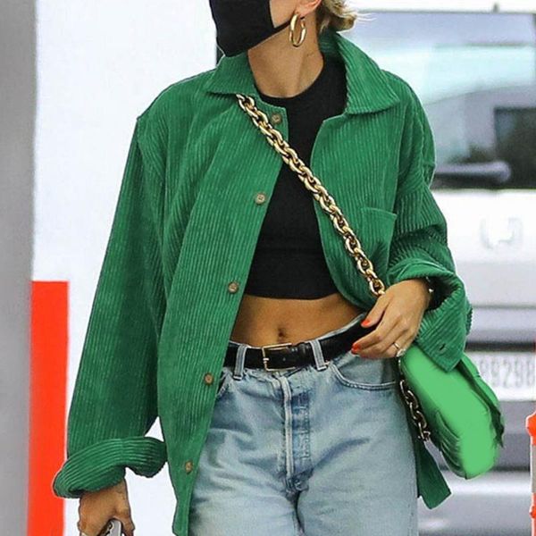 jacket and coats for women 2021 autumn candy color casual coat harajuku corduroy jackets lapel-buttons fashion coat, Black;brown
jacket and coats for women 2021 autumn candy color casual coat harajuku corduroy jackets lapel-buttons fashion coat, Black;brown