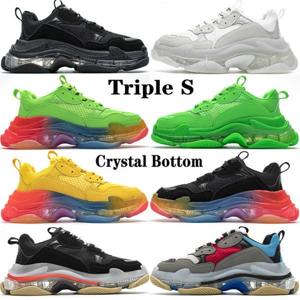 2020 burst laser crystal bottom 17w triple s luxury womens mens casual vintage dad platform shoes trainers sneakers, Black
2020 burst laser crystal bottom 17w triple s luxury womens mens casual vintage dad platform shoes trainers sneakers, Black