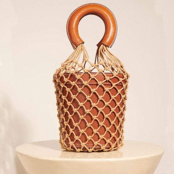 new women totes buckets handbag fashion female real leather handmade woven cotton rope shoulder bag net
new women totes buckets handbag fashion female real leather handmade woven cotton rope shoulder bag net