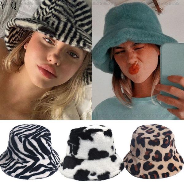 winter bucket hat for women zebra leopard artificial faux fur warm female outdoor sun panama girls cap wholesale, Blue;gray
winter bucket hat for women zebra leopard artificial faux fur warm female outdoor sun panama girls cap wholesale, Blue;gray
