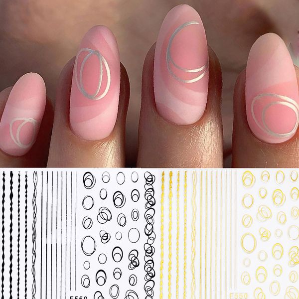 gold 3d nail sticker lines stripe geometric heart self adhesive nail art transfer stickers decors 11.5 * 6cm, Black
gold 3d nail sticker lines stripe geometric heart self adhesive nail art transfer stickers decors 11.5 * 6cm, Black