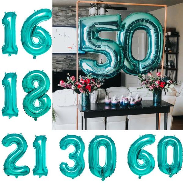2pcs 32inch tiffany blue balloon banner 18 21 30 40 50 60 birthday party decoration birthday letter number foil balloons
2pcs 32inch tiffany blue balloon banner 18 21 30 40 50 60 birthday party decoration birthday letter number foil balloons