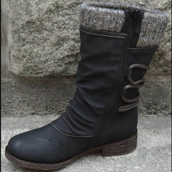 boots 2021 autumn early winter shoes women flat heel fashion knitting patchwork women's short botas, Black
boots 2021 autumn early winter shoes women flat heel fashion knitting patchwork women's short botas, Black