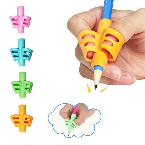 3pcs 2/3-finger grip silicone kid baby pen pencil holder help learn writing tool1, Black;red
3pcs 2/3-finger grip silicone kid baby pen pencil holder help learn writing tool1, Black;red