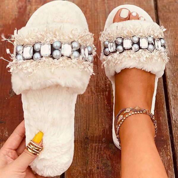 warm slippers women furry plush ladies luxury beaded fluffy slides woman causal comfort home shoes female outside winter new #l710, Black
warm slippers women furry plush ladies luxury beaded fluffy slides woman causal comfort home shoes female outside winter new #l710, Black