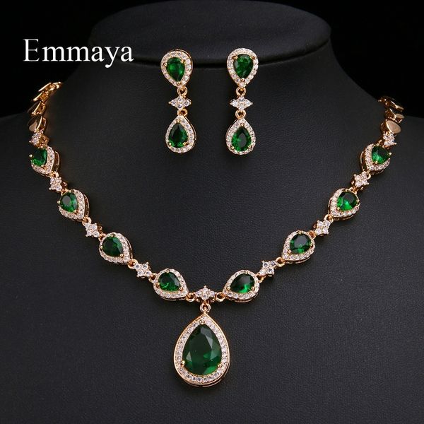 emmaya new arrival rose gold green waterdrop appearance zirconia charming costume accessories earrings and necklace jewelry sets 201222, Slivery;crystal
emmaya new arrival rose gold green waterdrop appearance zirconia charming costume accessories earrings and necklace jewelry sets 201222, Slivery;crystal