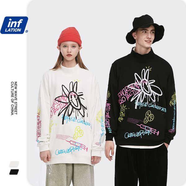 inflation funny graffiti streetwear 2020 autumn high street stand collar hip hop sweatshirt in white men 1359w20 c1011, Black
inflation funny graffiti streetwear 2020 autumn high street stand collar hip hop sweatshirt in white men 1359w20 c1011, Black