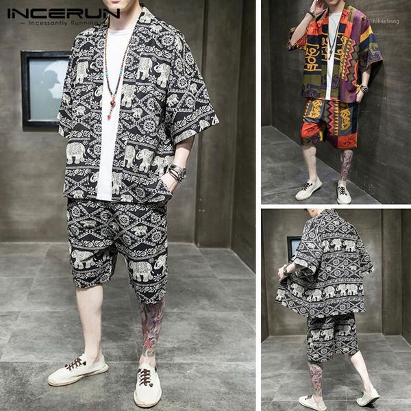 incerun men ethnic printed suits retro half sleeve open stitch cardigan shirt casual shorts men vintage loose comfy sets s-5xl1, Gray
incerun men ethnic printed suits retro half sleeve open stitch cardigan shirt casual shorts men vintage loose comfy sets s-5xl1, Gray