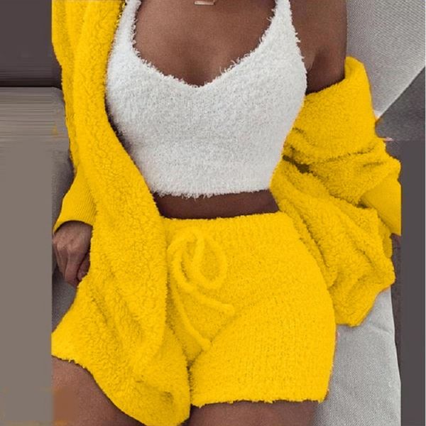 women's winter plush home wear casual 3-piece pajamas long sleeve navel suit pants suitvest pants setexposed vest and shorts set mbnvr, Gray
women's winter plush home wear casual 3-piece pajamas long sleeve navel suit pants suitvest pants setexposed vest and shorts set mbnvr, Gray