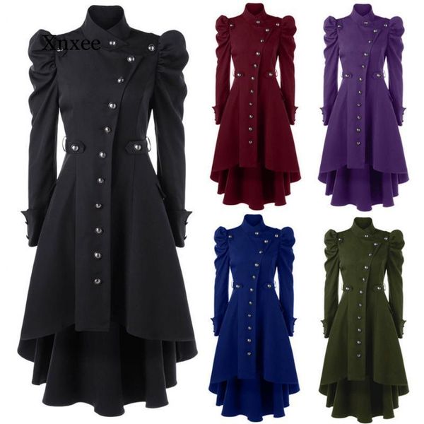 coat women vintage steampunk long coat gothic overcoat ladies retro jacket dovetail veste femme, Tan;black
coat women vintage steampunk long coat gothic overcoat ladies retro jacket dovetail veste femme, Tan;black