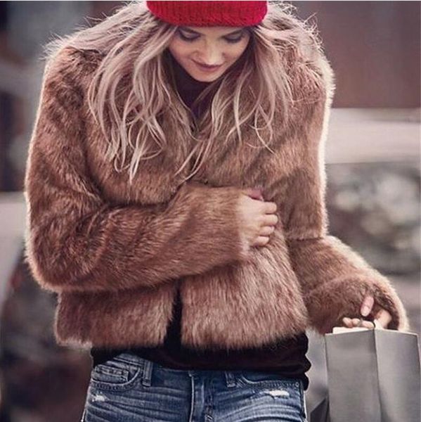 winter fur new style european and american style collarless super warm faux rabbit fur thick fur coat women short large size, Black
winter fur new style european and american style collarless super warm faux rabbit fur thick fur coat women short large size, Black