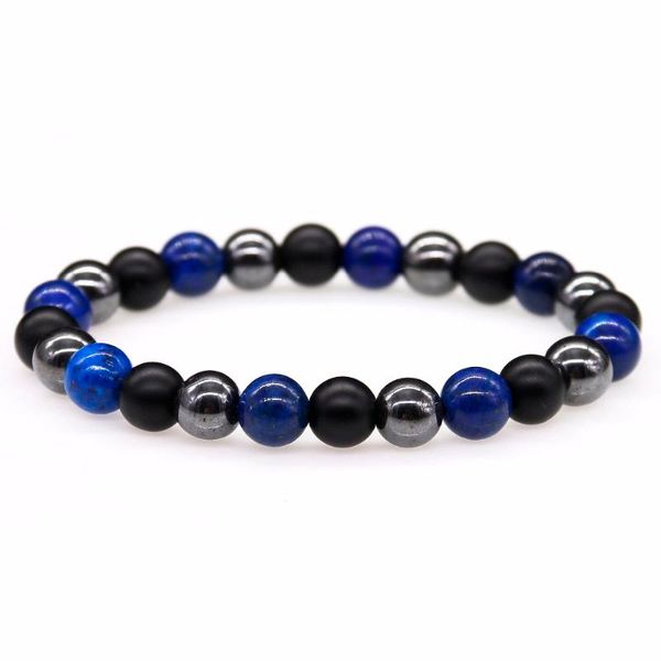 fashion men's 8mm round hematite beads and natural lapis lazuli beads bracelet matte black stone elastic bangle jewelry gift
fashion men's 8mm round hematite beads and natural lapis lazuli beads bracelet matte black stone elastic bangle jewelry gift