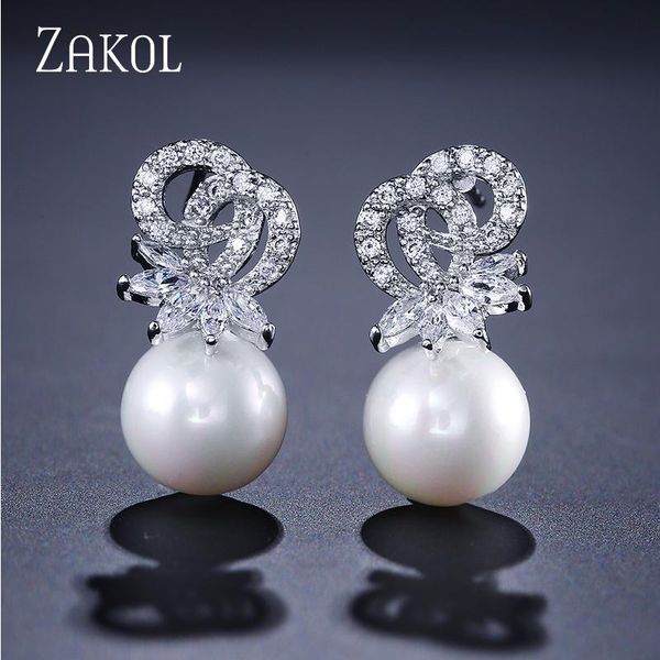 stud zakol classic marquise cut zircon simulated pearl earrings for women luxury crystal bride wedding party jewelry gift brinco, Golden;silver
stud zakol classic marquise cut zircon simulated pearl earrings for women luxury crystal bride wedding party jewelry gift brinco, Golden;silver