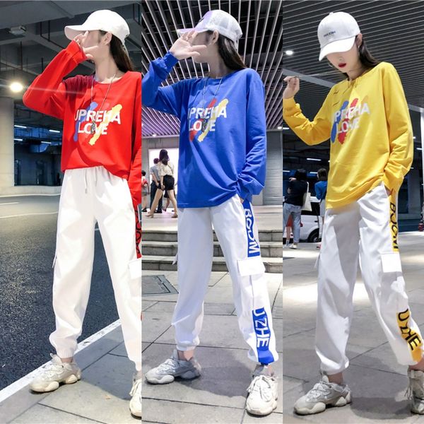 student hip hop sportswear women's student hip-hop suit fashion spring and autumn 2019 new loose casual two piece suit gbnb4, Gray
student hip hop sportswear women's student hip-hop suit fashion spring and autumn 2019 new loose casual two piece suit gbnb4, Gray