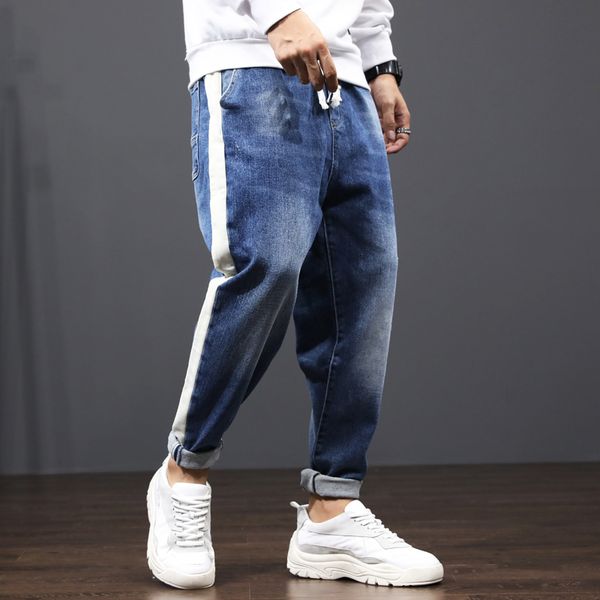 2021 new fashion streetwear male side stripe loosely designed fit size s-4xl pants hip jeans 3l4o, Blue
2021 new fashion streetwear male side stripe loosely designed fit size s-4xl pants hip jeans 3l4o, Blue