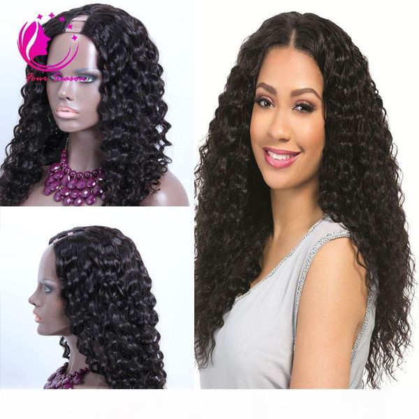 100% unprocessed brazilian virgin human hair u part wigs kinky curly middle side part u part human hair wigs for black women, Black;brown
100% unprocessed brazilian virgin human hair u part wigs kinky curly middle side part u part human hair wigs for black women, Black;brown