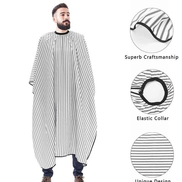 3pcs black white striped cape adjustable neckline waterproof shawl hairdressing haircut dyeing hair barbershop sal qylfol
3pcs black white striped cape adjustable neckline waterproof shawl hairdressing haircut dyeing hair barbershop sal qylfol