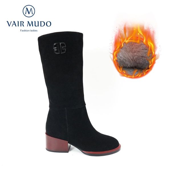 boots vair mudo winter shoes women kid suede elegant black thick heels fashion autumn mid-calf boot metal decoration zt37
boots vair mudo winter shoes women kid suede elegant black thick heels fashion autumn mid-calf boot metal decoration zt37