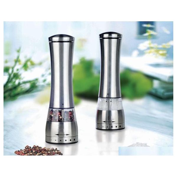 stainless steel electric salt grinder mill salt and pepper the grinder kitchen dining bar family l barbe jllimo comb2010
stainless steel electric salt grinder mill salt and pepper the grinder kitchen dining bar family l barbe jllimo comb2010