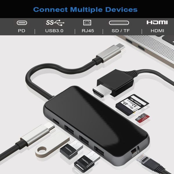 deepfox type c hub to 3.0 usb hdmi 4k rj45 usb hub for pro accessories sd/tf card reader type c usb-c
deepfox type c hub to 3.0 usb hdmi 4k rj45 usb hub for pro accessories sd/tf card reader type c usb-c
