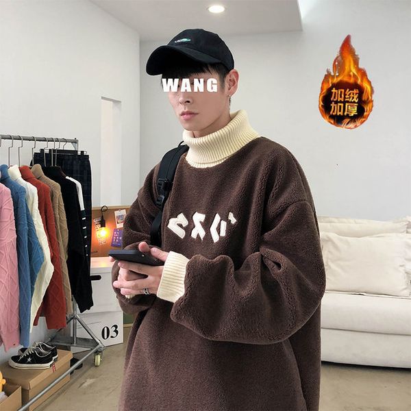 2021 quality male stuffed lamb nightgown autumn more velvet padded models coat high tide in winter two 4zgo, Black
2021 quality male stuffed lamb nightgown autumn more velvet padded models coat high tide in winter two 4zgo, Black