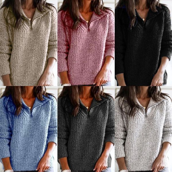 2019 coat pullover autumn and winter zipper pullover long sleeve sweater sweater coat for women ziwgq, Black
2019 coat pullover autumn and winter zipper pullover long sleeve sweater sweater coat for women ziwgq, Black